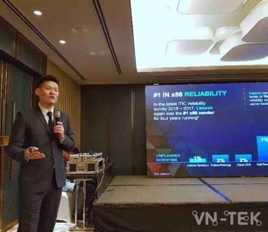 Lenovo công bố 42 kỷ lục của dòng máy chủ ThinkSystem mới