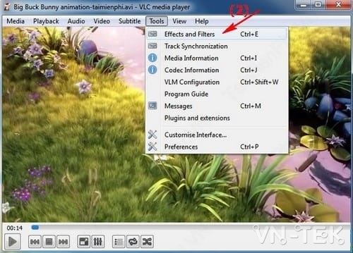 Xoay Video ngược, nghiêng bằng phần mềm xem phim VLC Media Player