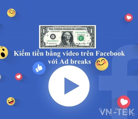 Kiếm tiền online với Facebook Adbreaks