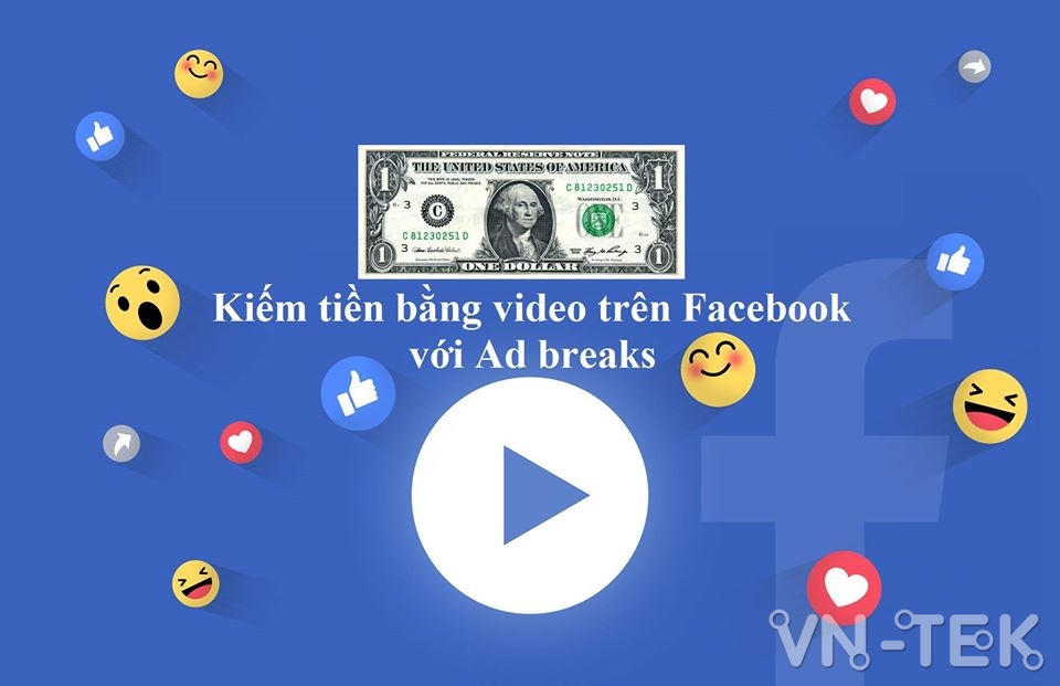 Kiếm tiền online với Facebook Adbreaks