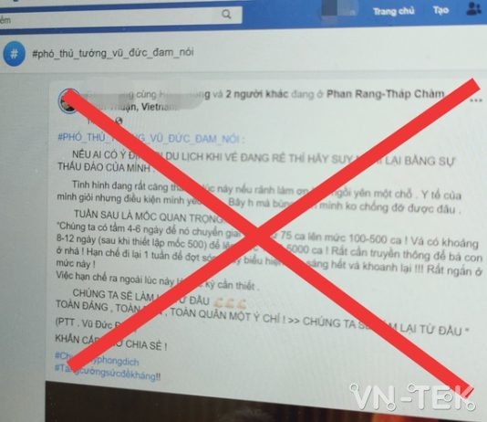 Tin giả về dịch Covid-19 lại xuất hiện trên Facebook